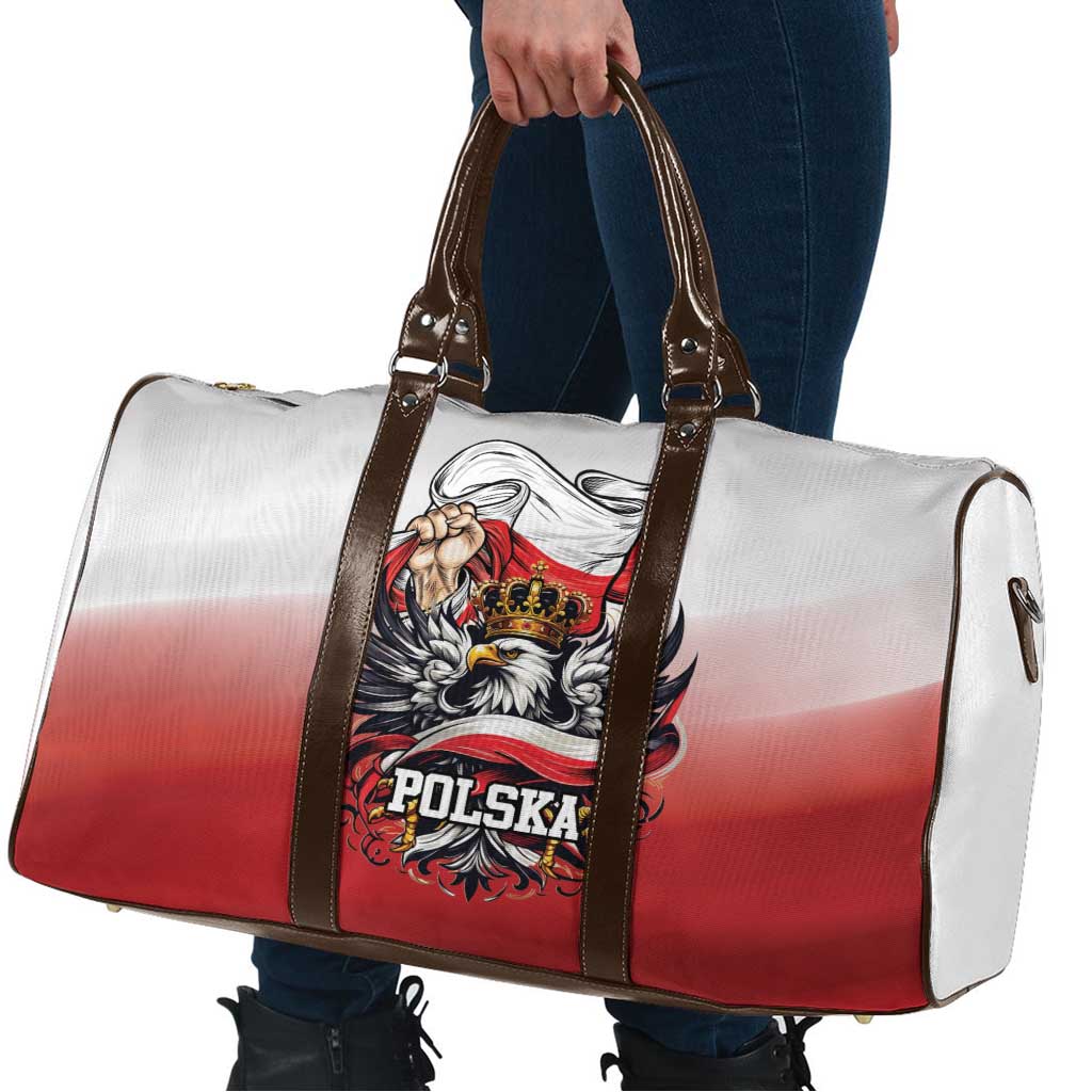 Poland Independence Day Travel Bag Polska White Eagle and Flag Style - Wonder Print Shop