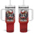 Poland Independence Day Tumbler With Handle Polska White Eagle and Flag Style - Wonder Print Shop