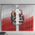Poland Independence Day Window Curtain Polska White Eagle and Flag Style - Wonder Print Shop