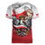 Poland Independence Day Women V-Neck T-Shirt Polska White Eagle and Flag Style - Wonder Print Shop