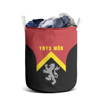 Anglesey Wales Laundry Basket Ynys Mon Welsh Lion Flag Design - Wonder Print Shop