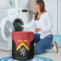 Anglesey Wales Laundry Basket Ynys Mon Welsh Lion Flag Design - Wonder Print Shop