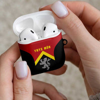 Anglesey Wales AirPods Case Ynys Mon Welsh Lion Flag Design - Wonder Print Shop