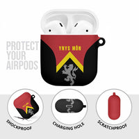 Anglesey Wales AirPods Case Ynys Mon Welsh Lion Flag Design - Wonder Print Shop