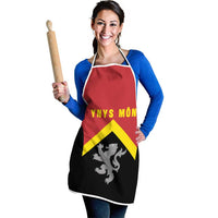 Anglesey Wales Apron Ynys Mon Welsh Lion Flag Design - Wonder Print Shop