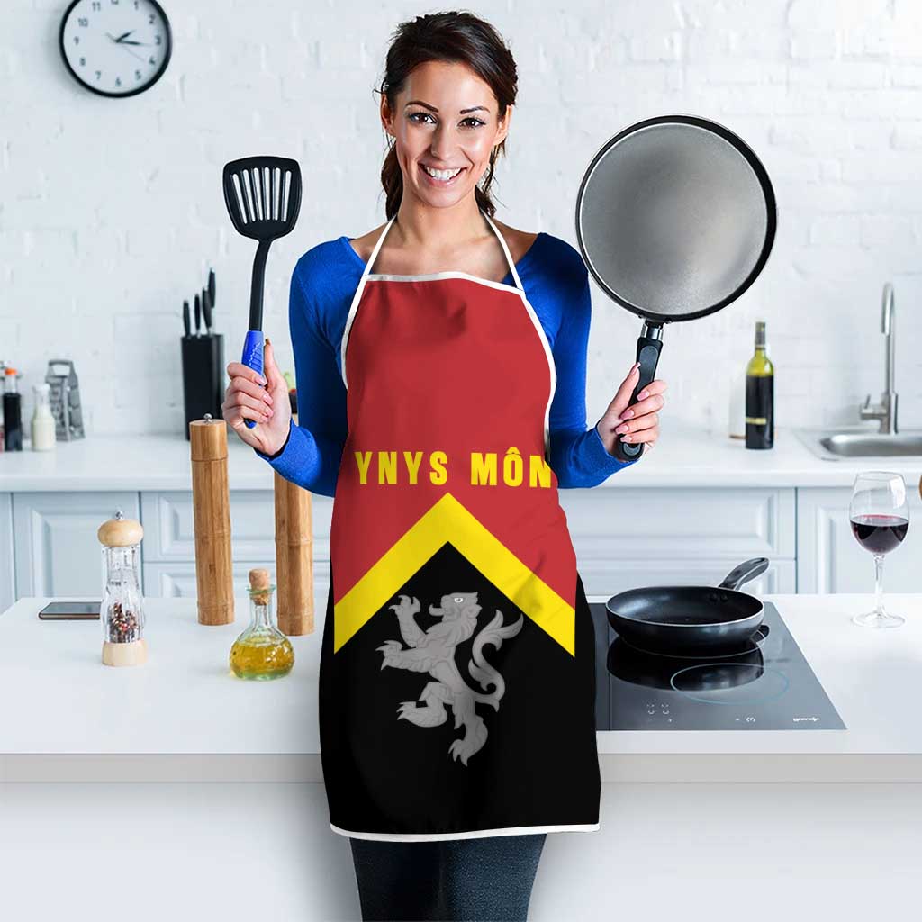 Anglesey Wales Apron Ynys Mon Welsh Lion Flag Design - Wonder Print Shop