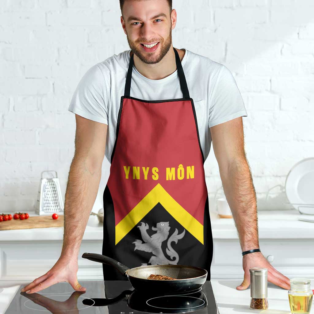 Anglesey Wales Apron Ynys Mon Welsh Lion Flag Design - Wonder Print Shop