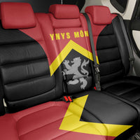 Anglesey Wales Back Car Seat Cover Ynys Mon Welsh Lion Flag Design - Wonder Print Shop