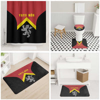 Anglesey Wales Bathroom Set Ynys Mon Welsh Lion Flag Design - Wonder Print Shop