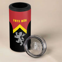 Personalised Anglesey Wales 4 in 1 Can Cooler Tumbler Ynys Mon Welsh Lion Flag Design - Wonder Print Shop