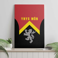 Anglesey Wales Canvas Wall Art Ynys Mon Welsh Lion Flag Design - Wonder Print Shop