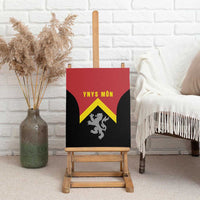 Anglesey Wales Canvas Wall Art Ynys Mon Welsh Lion Flag Design - Wonder Print Shop