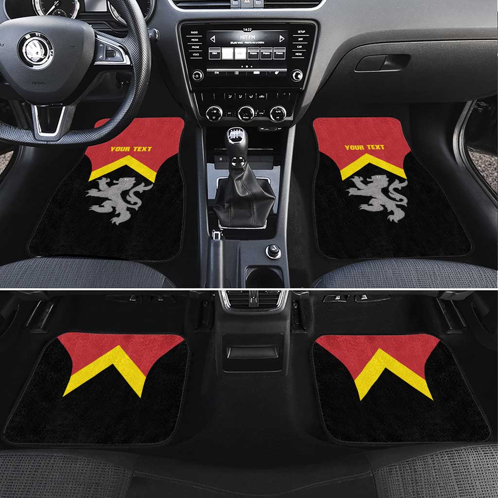 Personalised Anglesey Wales Car Mats Ynys Mon Welsh Lion Flag Design - Wonder Print Shop