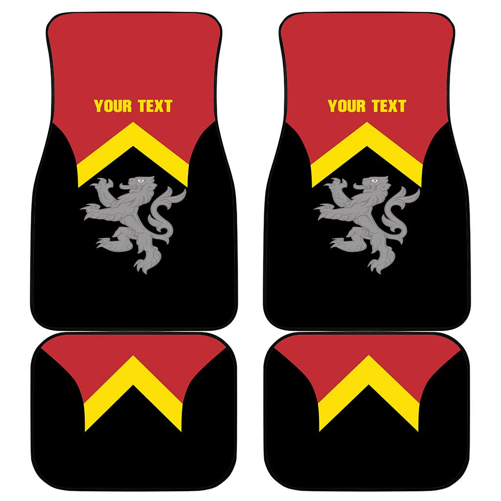 Personalised Anglesey Wales Car Mats Ynys Mon Welsh Lion Flag Design - Wonder Print Shop