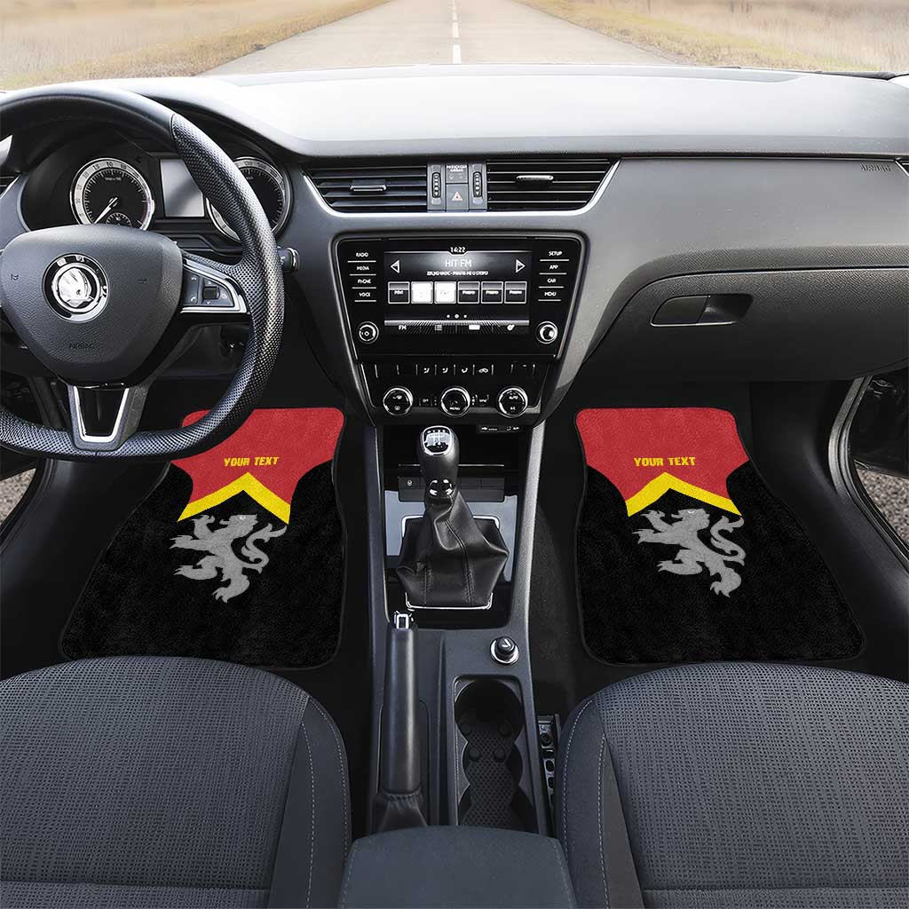 Personalised Anglesey Wales Car Mats Ynys Mon Welsh Lion Flag Design - Wonder Print Shop