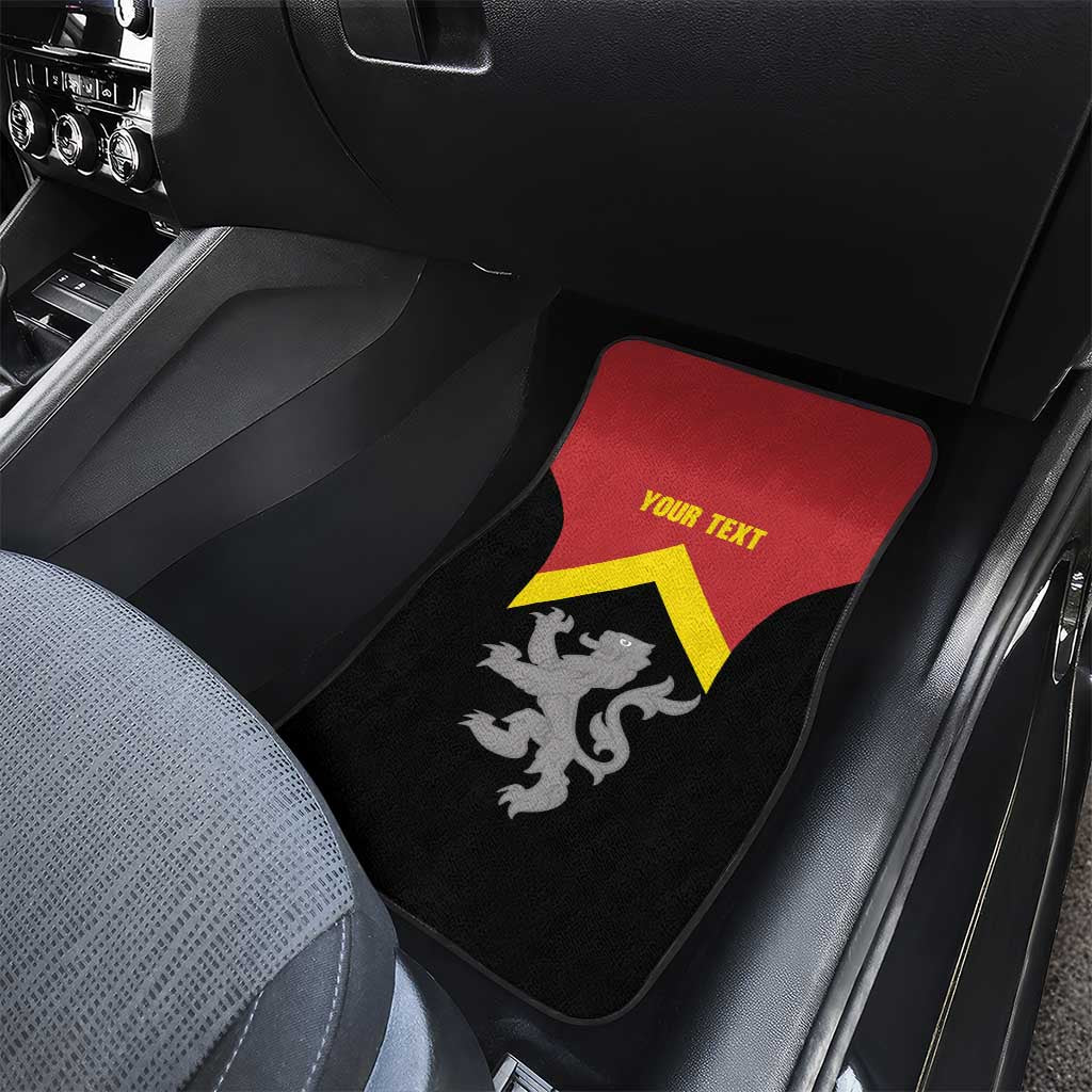 Personalised Anglesey Wales Car Mats Ynys Mon Welsh Lion Flag Design - Wonder Print Shop