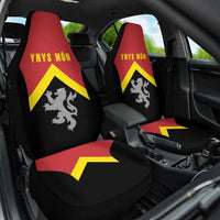 Anglesey Wales Car Seat Cover Ynys Mon Welsh Lion Flag Design - Wonder Print Shop