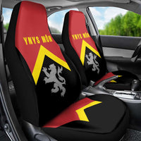 Anglesey Wales Car Seat Cover Ynys Mon Welsh Lion Flag Design - Wonder Print Shop