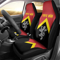 Anglesey Wales Car Seat Cover Ynys Mon Welsh Lion Flag Design - Wonder Print Shop