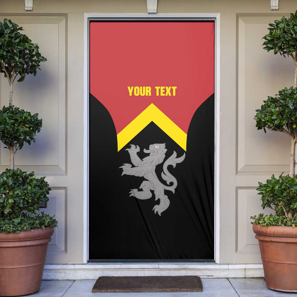 Personalised Anglesey Wales Door Cover Ynys Mon Welsh Lion Flag Design - Wonder Print Shop