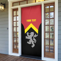 Personalised Anglesey Wales Door Cover Ynys Mon Welsh Lion Flag Design - Wonder Print Shop