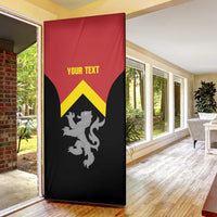 Personalised Anglesey Wales Door Cover Ynys Mon Welsh Lion Flag Design - Wonder Print Shop
