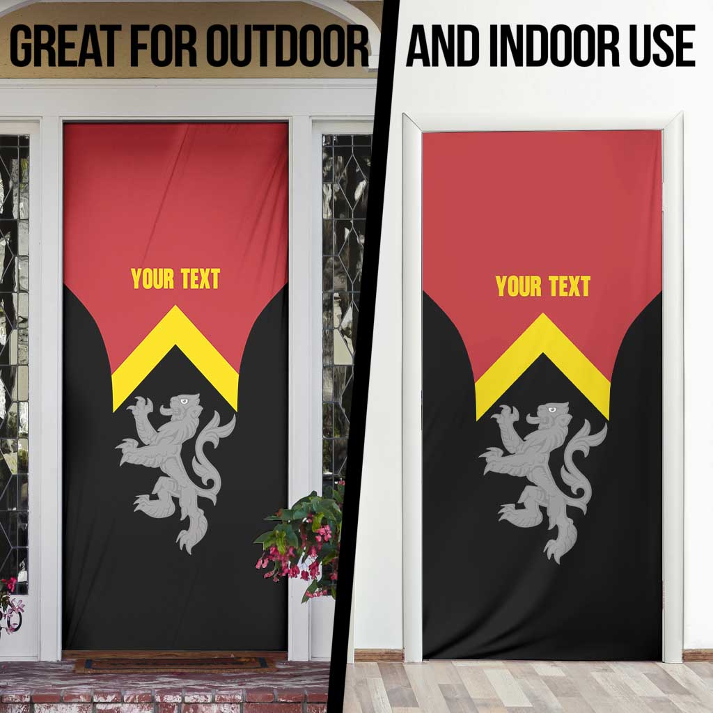 Personalised Anglesey Wales Door Cover Ynys Mon Welsh Lion Flag Design - Wonder Print Shop