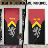 Personalised Anglesey Wales Door Cover Ynys Mon Welsh Lion Flag Design - Wonder Print Shop