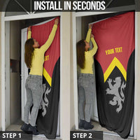 Personalised Anglesey Wales Door Cover Ynys Mon Welsh Lion Flag Design - Wonder Print Shop