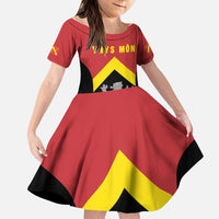 Personalised Anglesey Wales Family Matching Long Sleeve Bodycon Dress and Hawaiian Shirt Ynys Mon Welsh Lion Flag Design - Wonder Print Shop