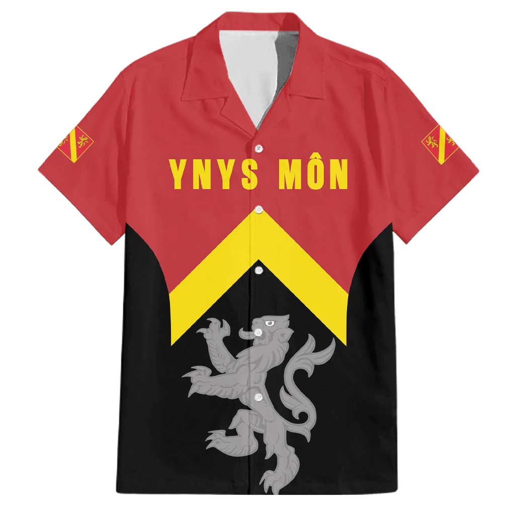Personalised Anglesey Wales Family Matching Mermaid Dress and Hawaiian Shirt Ynys Mon Welsh Lion Flag Design - Wonder Print Shop