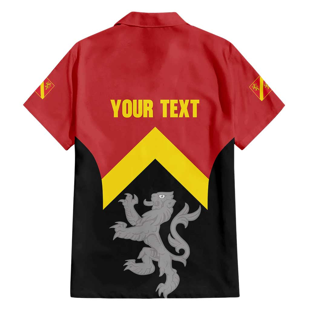 Personalised Anglesey Wales Family Matching Summer Maxi Dress and Hawaiian Shirt Ynys Mon Welsh Lion Flag Design - Wonder Print Shop