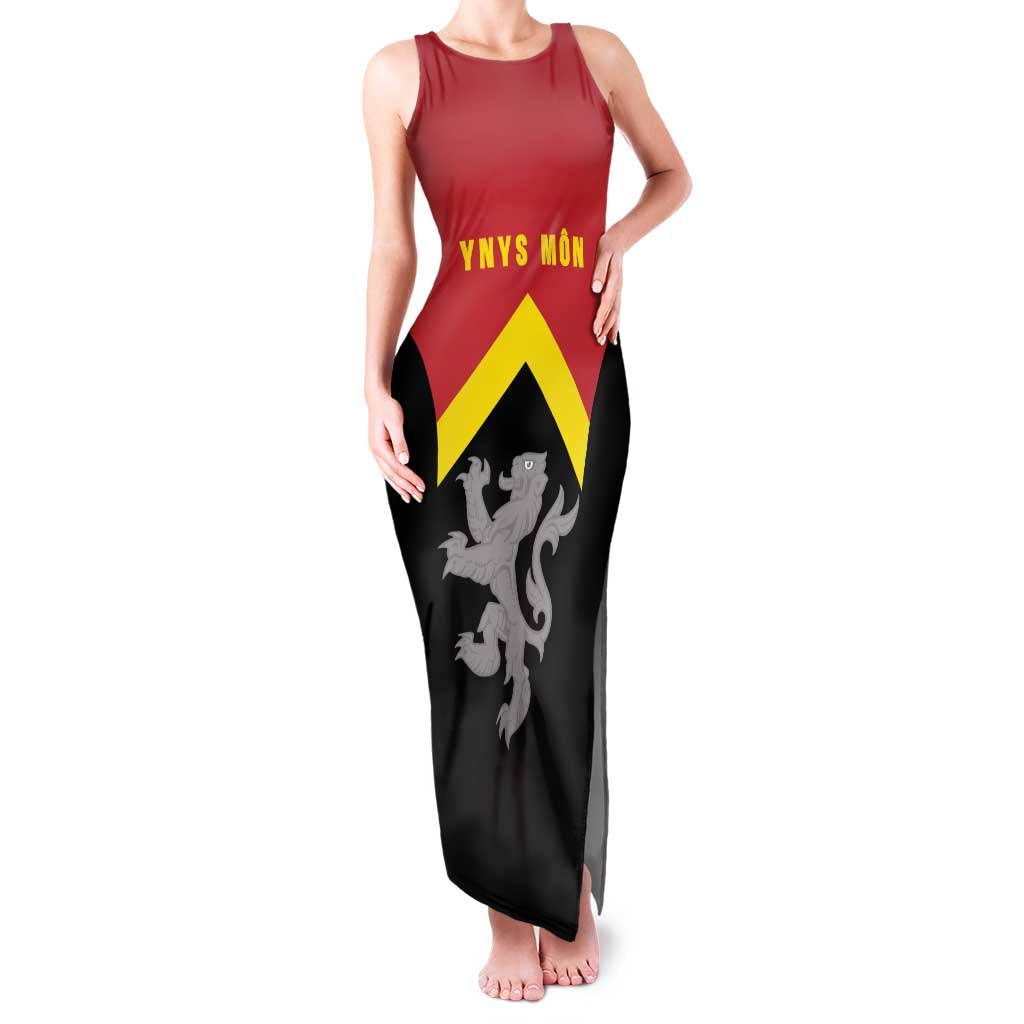 Personalised Anglesey Wales Family Matching Tank Maxi Dress and Hawaiian Shirt Ynys Mon Welsh Lion Flag Design - Wonder Print Shop