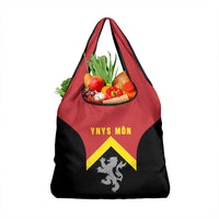 Anglesey Wales Grocery Bag Ynys Mon Welsh Lion Flag Design - Wonder Print Shop