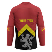 Personalised Anglesey Wales Hockey Jersey Ynys Mon Welsh Lion Flag Design - Wonder Print Shop