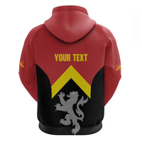 Personalised Anglesey Wales Hoodie Ynys Mon Welsh Lion Flag Design - Wonder Print Shop