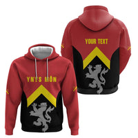 Personalised Anglesey Wales Hoodie Ynys Mon Welsh Lion Flag Design - Wonder Print Shop