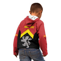 Personalised Anglesey Wales Kid Hoodie Ynys Mon Welsh Lion Flag Design - Wonder Print Shop
