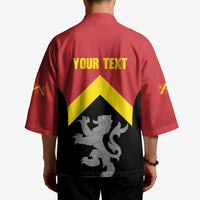 Personalised Anglesey Wales Kimono Ynys Mon Welsh Lion Flag Design - Wonder Print Shop