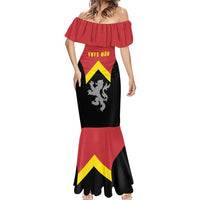 Personalised Anglesey Wales Mermaid Dress Ynys Mon Welsh Lion Flag Design - Wonder Print Shop