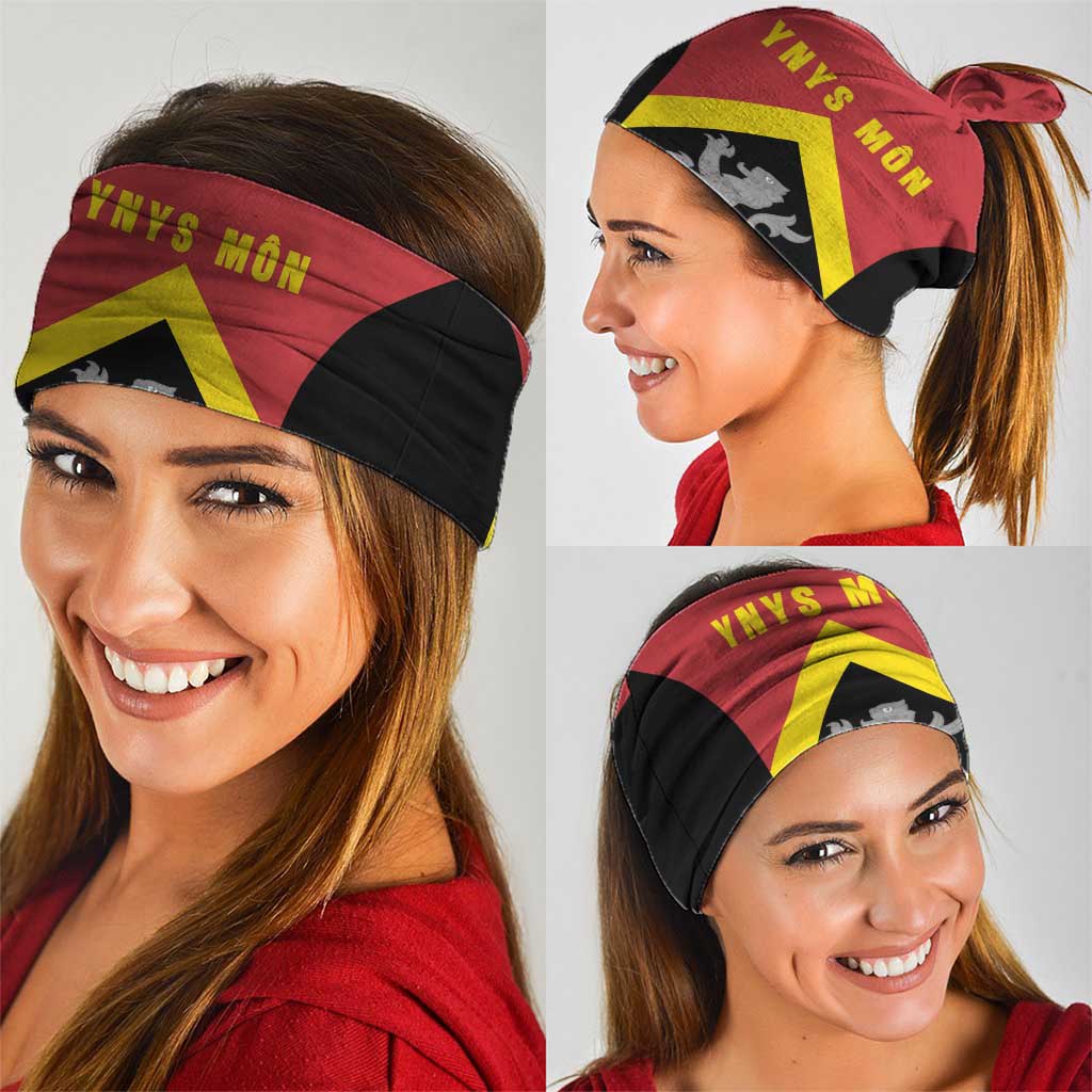 Anglesey Wales Neck Gaiter Ynys Mon Welsh Lion Flag Design - Wonder Print Shop
