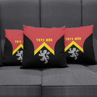 Anglesey Wales Pillow Cover Ynys Mon Welsh Lion Flag Design - Wonder Print Shop
