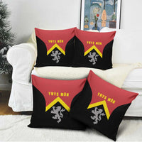 Anglesey Wales Pillow Cover Ynys Mon Welsh Lion Flag Design - Wonder Print Shop