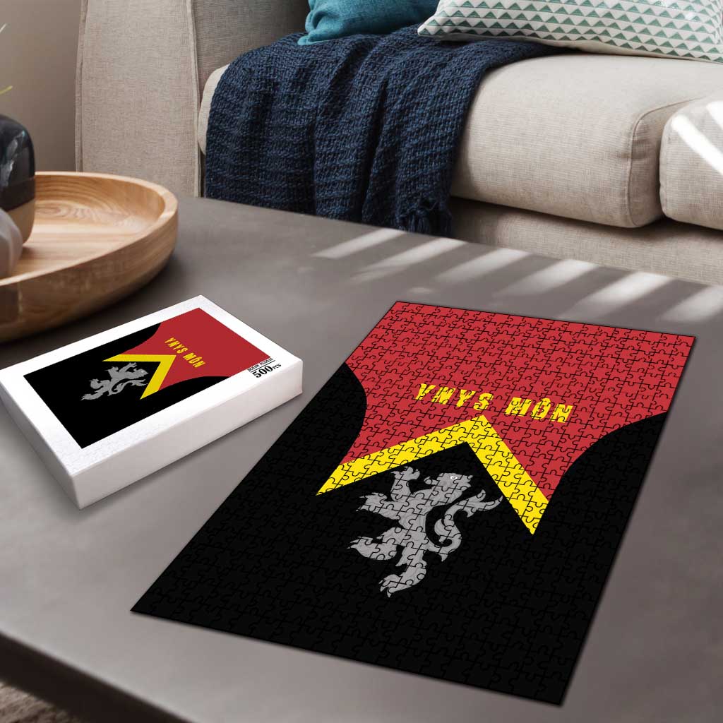 Anglesey Wales Puzzle Ynys Mon Welsh Lion Flag Design - Wonder Print Shop