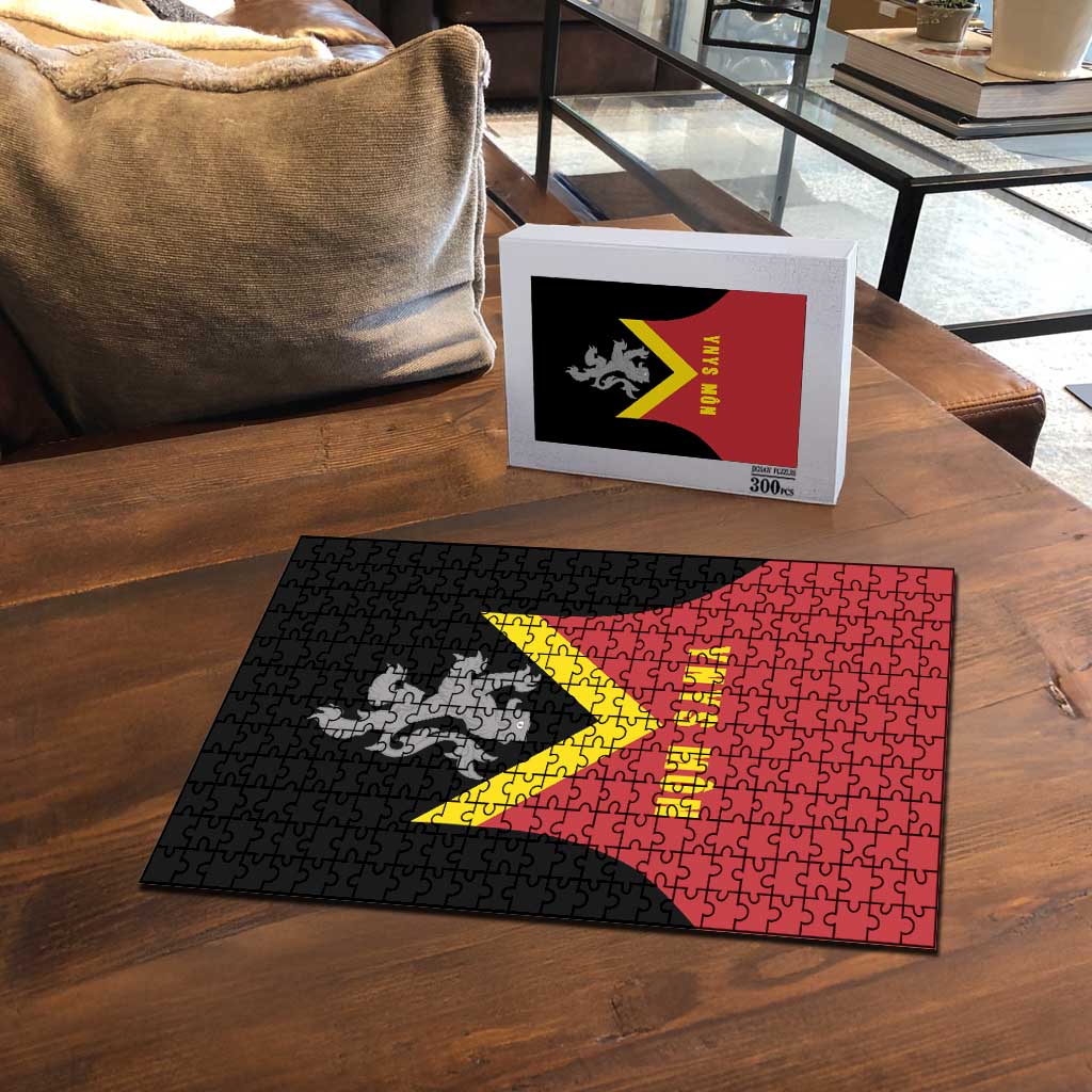 Anglesey Wales Puzzle Ynys Mon Welsh Lion Flag Design - Wonder Print Shop