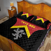 Anglesey Wales Quilt Bed Set Ynys Mon Welsh Lion Flag Design - Wonder Print Shop