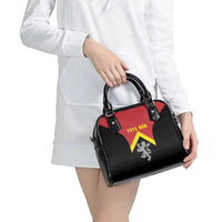 Anglesey Wales Shoulder Handbag Ynys Mon Welsh Lion Flag Design - Wonder Print Shop