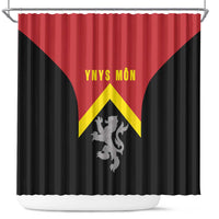 Anglesey Wales Shower Curtain Ynys Mon Welsh Lion Flag Design - Wonder Print Shop