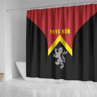Anglesey Wales Shower Curtain Ynys Mon Welsh Lion Flag Design - Wonder Print Shop