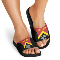Anglesey Wales Slide Sandals Ynys Mon Welsh Lion Flag Design - Wonder Print Shop
